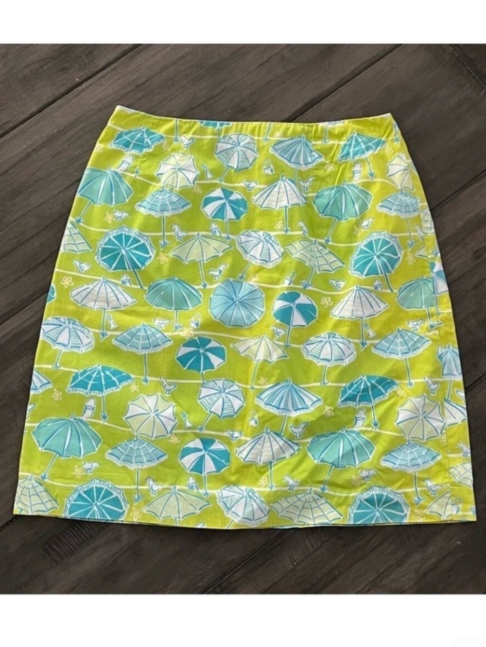Lilly Pulitzer Green Summer Umbrella Skirt - Size 2